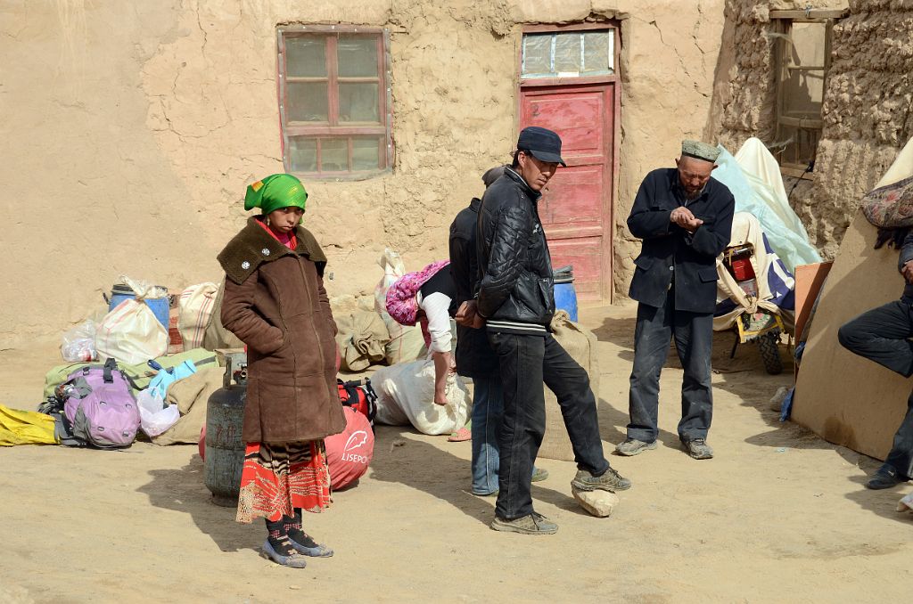 01 Waiting For The Camels In Yilik Village With Village Headman And His Family